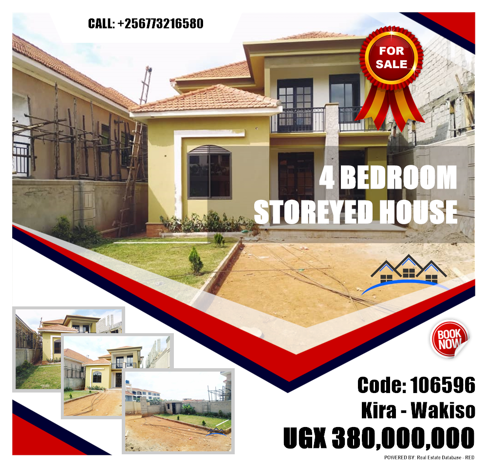 4 bedroom Storeyed house  for sale in Kira Wakiso Uganda, code: 106596