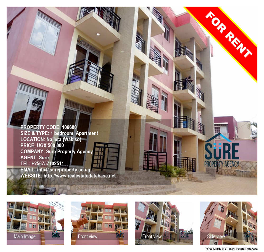 1 bedroom Apartment  for rent in Najjera Wakiso Uganda, code: 106680