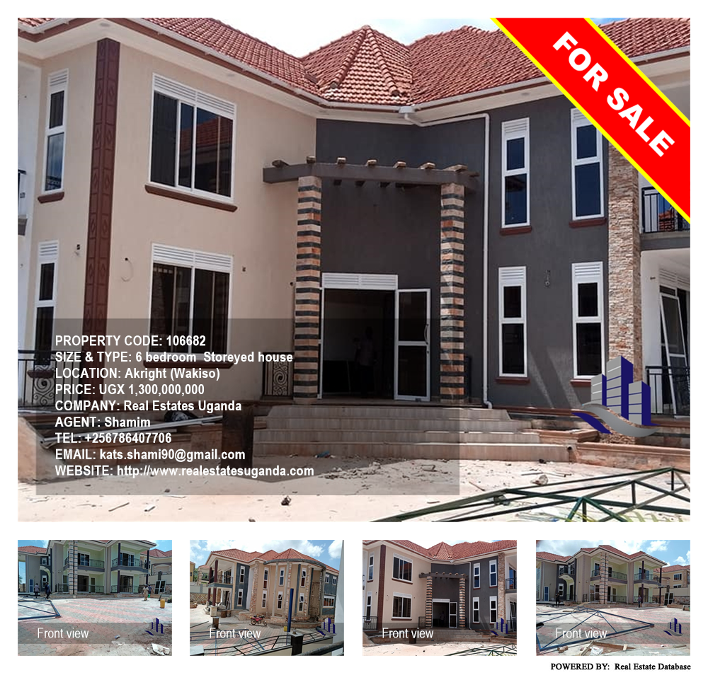 6 bedroom Storeyed house  for sale in Akright Wakiso Uganda, code: 106682