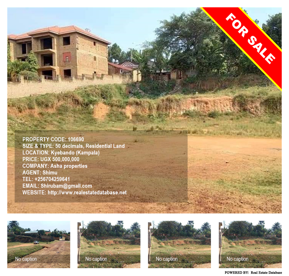 Residential Land  for sale in Kyebando Kampala Uganda, code: 106690