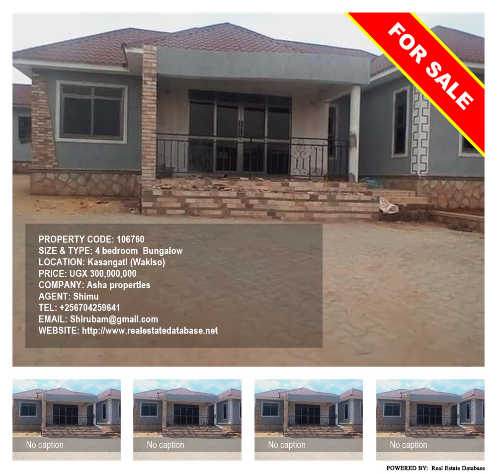 4 bedroom Bungalow  for sale in Kasangati Wakiso Uganda, code: 106760