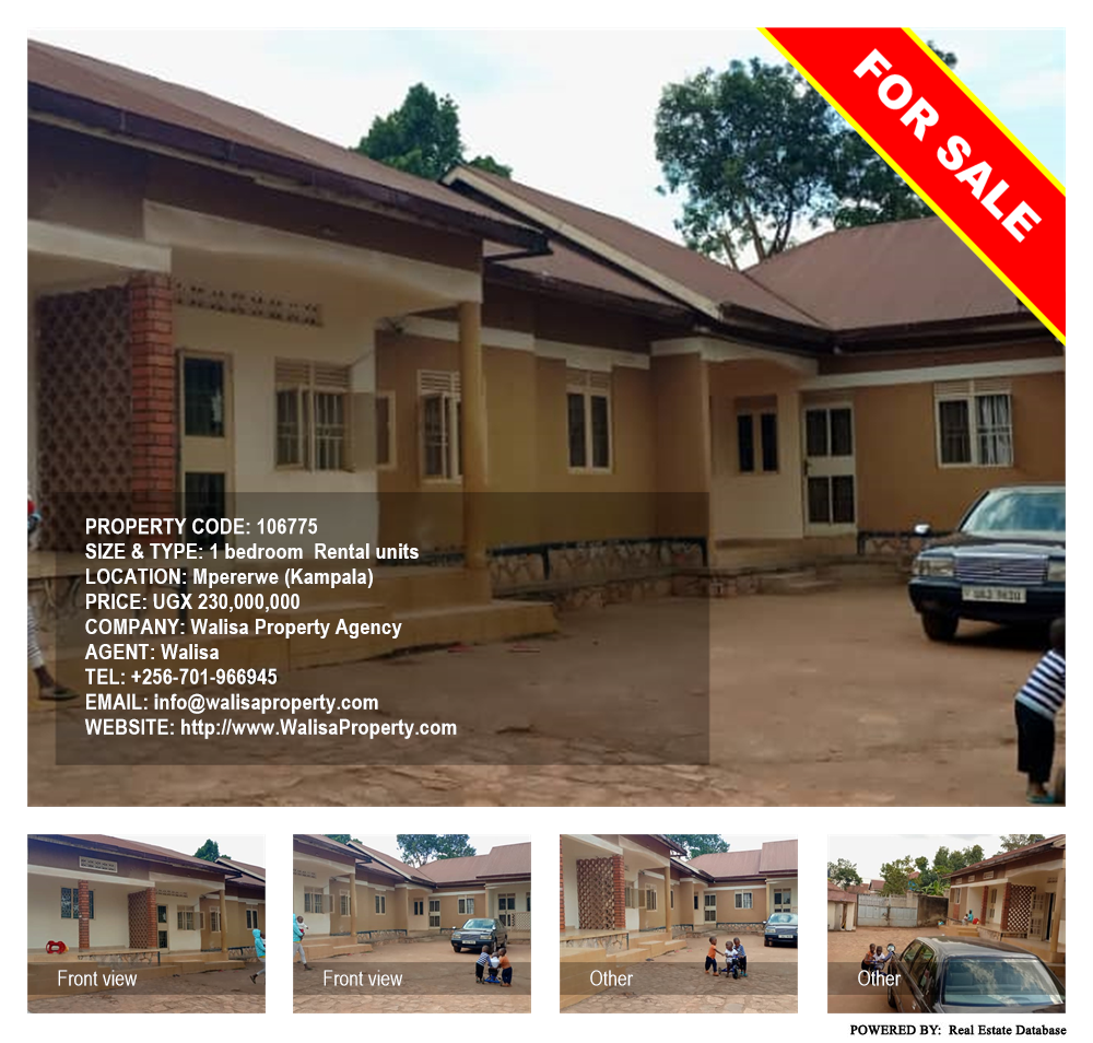 1 bedroom Rental units  for sale in Mpererwe Kampala Uganda, code: 106775