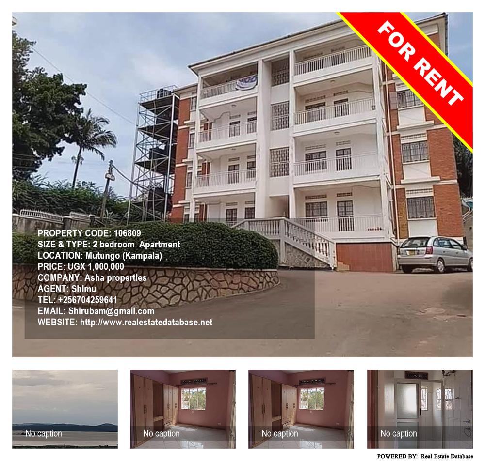 2 bedroom Apartment  for rent in Mutungo Kampala Uganda, code: 106809
