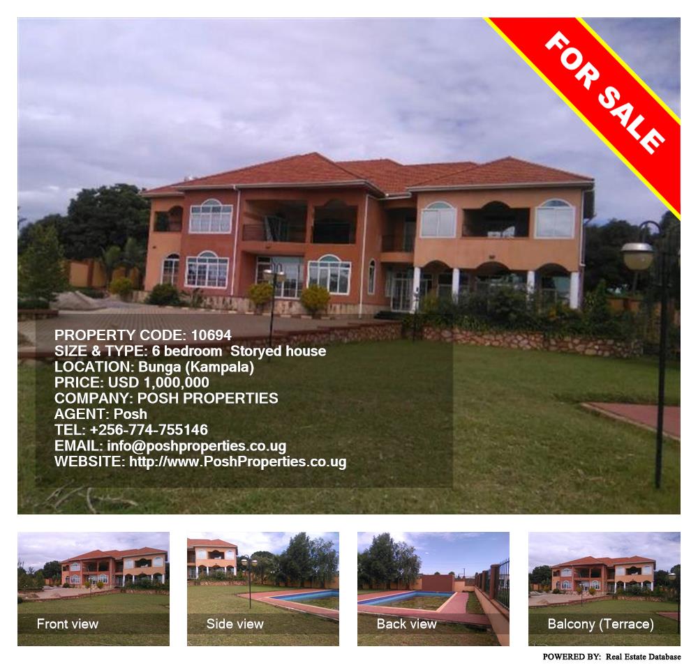 6 bedroom Storeyed house  for sale in Bbunga Kampala Uganda, code: 10694