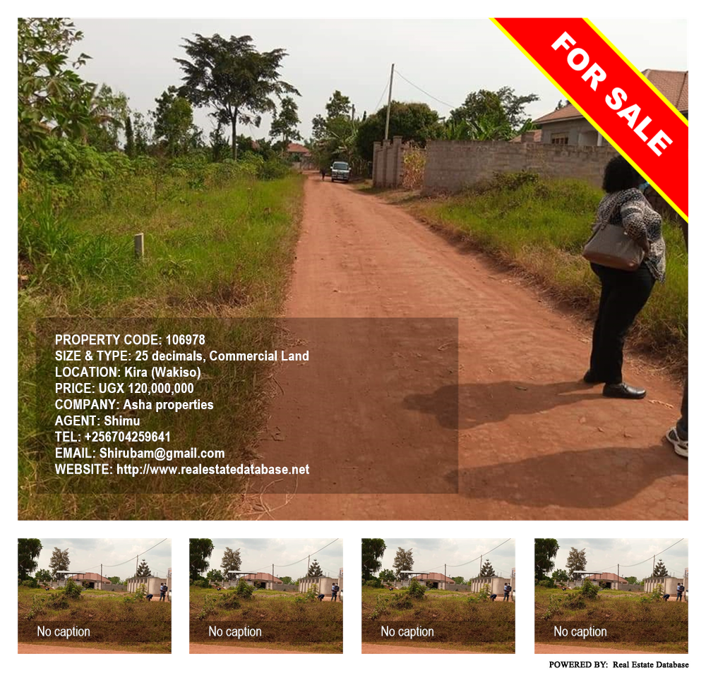 Commercial Land  for sale in Kira Wakiso Uganda, code: 106978