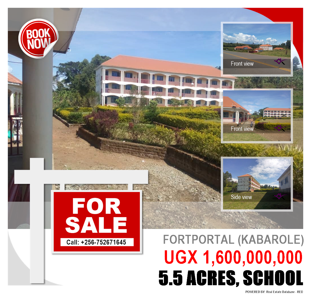 School  for sale in Fortportal Kabarole Uganda, code: 107033