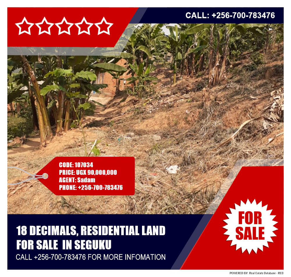 Residential Land  for sale in Seguku Wakiso Uganda, code: 107034