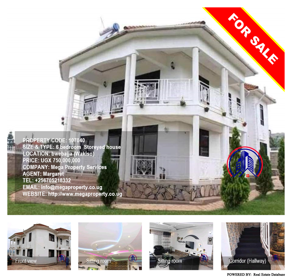 6 bedroom Storeyed house  for sale in Bwebajja Wakiso Uganda, code: 107040
