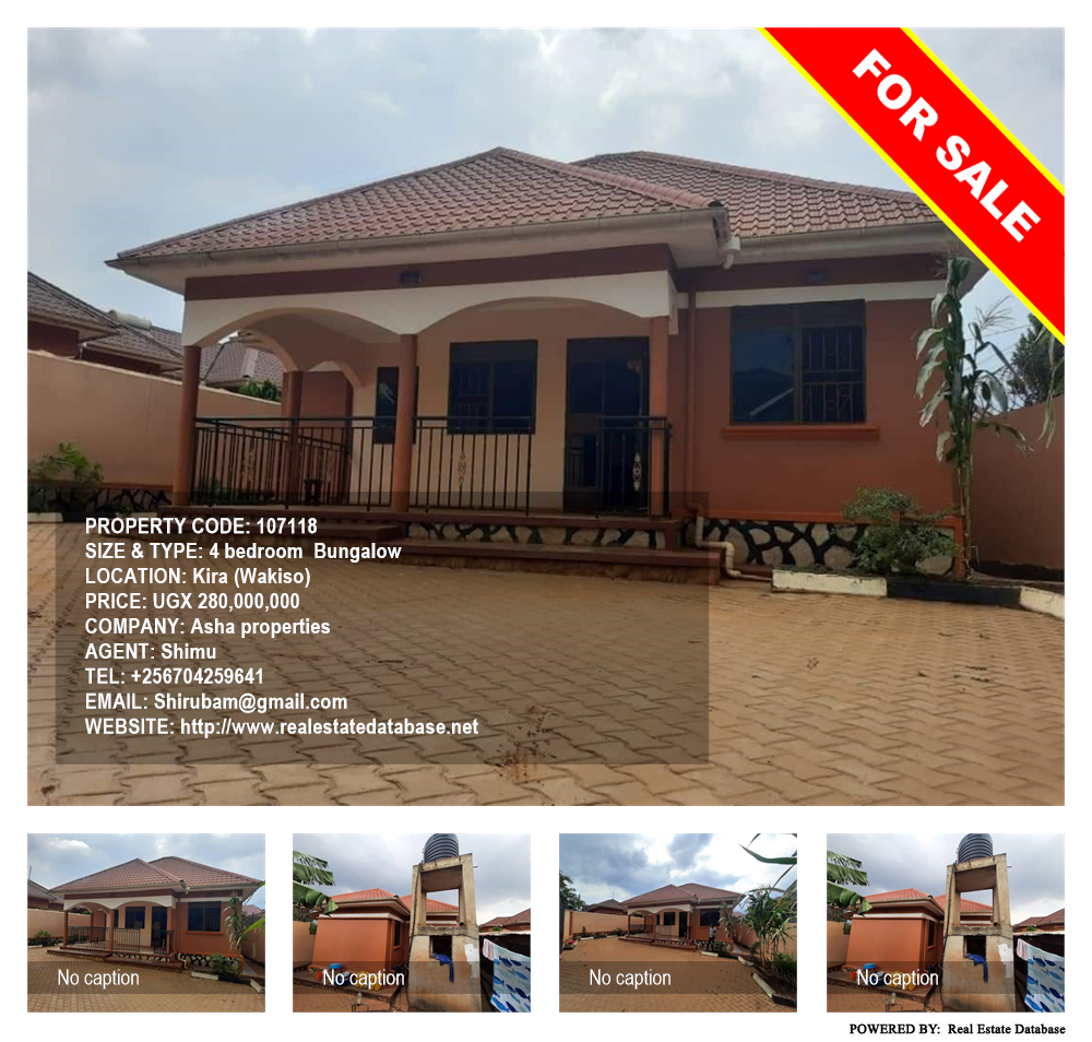4 bedroom Bungalow  for sale in Kira Wakiso Uganda, code: 107118