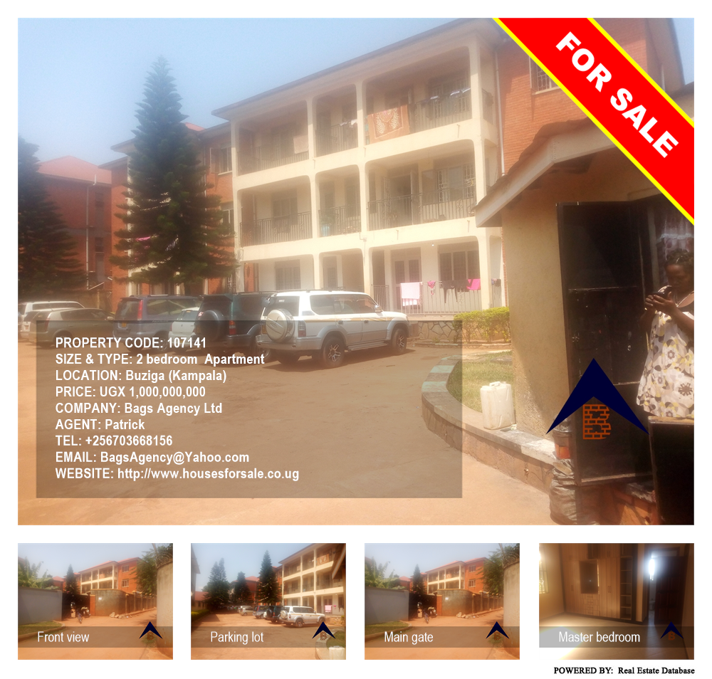 2 bedroom Apartment  for sale in Buziga Kampala Uganda, code: 107141