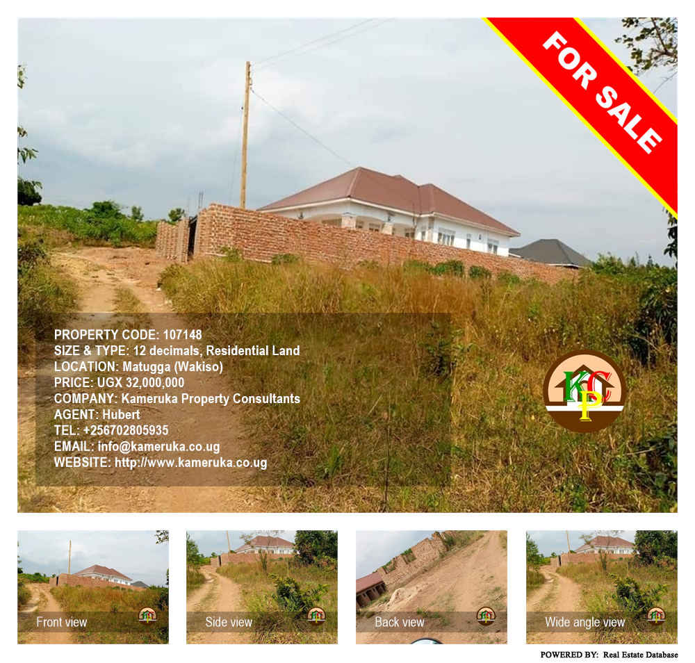 Residential Land  for sale in Matugga Wakiso Uganda, code: 107148