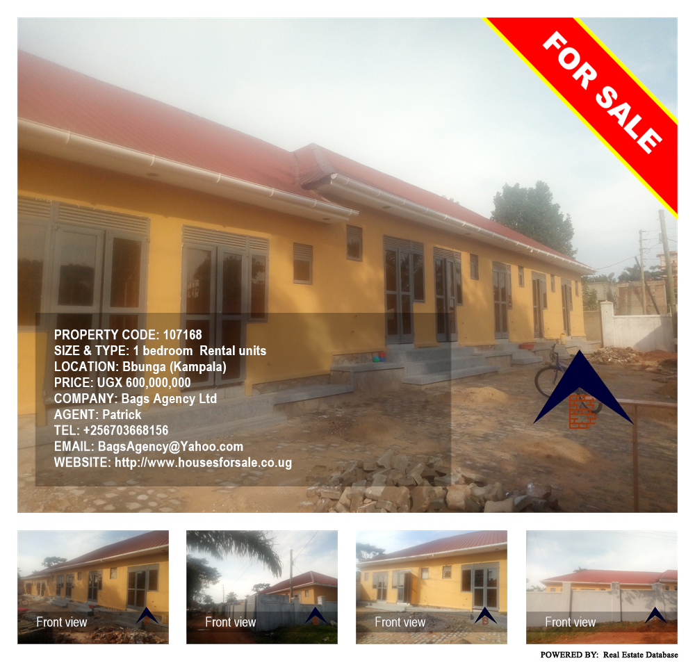 1 bedroom Rental units  for sale in Bbunga Kampala Uganda, code: 107168