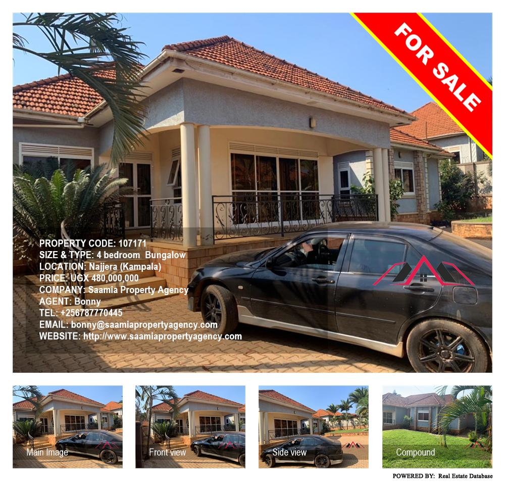 4 bedroom Bungalow  for sale in Najjera Kampala Uganda, code: 107171