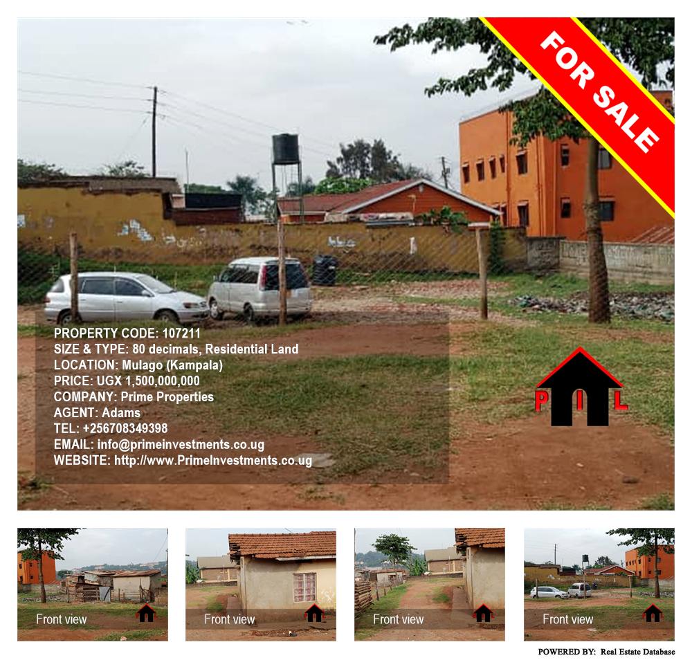 Residential Land  for sale in Mulago Kampala Uganda, code: 107211