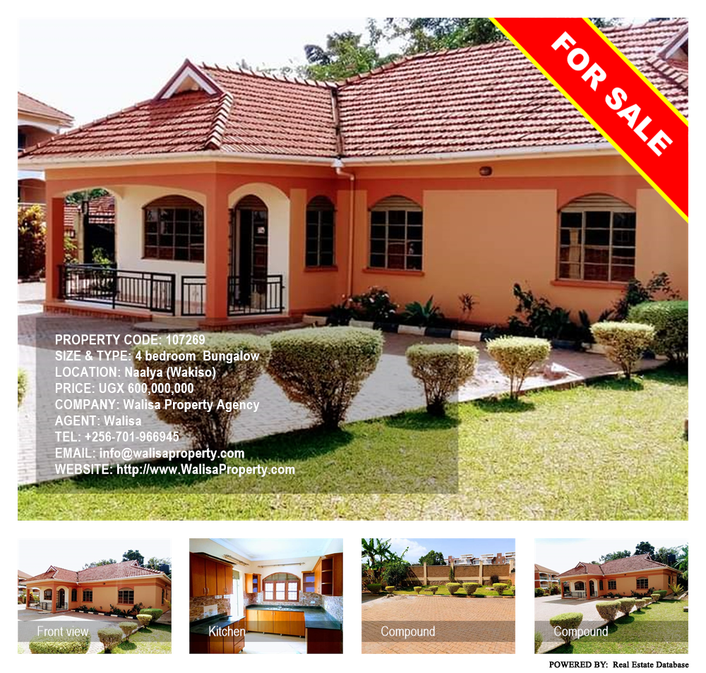4 bedroom Bungalow  for sale in Naalya Wakiso Uganda, code: 107269