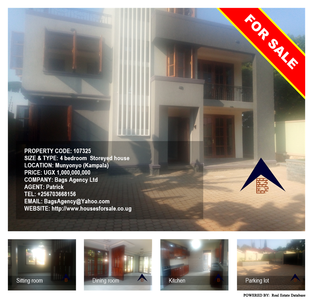 4 bedroom Storeyed house  for sale in Munyonyo Kampala Uganda, code: 107325