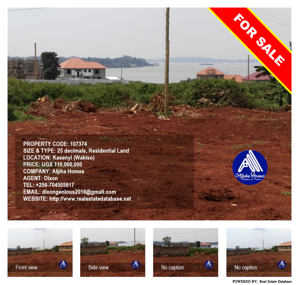 Residential Land  for sale in Kasenyi Wakiso Uganda, code: 107374