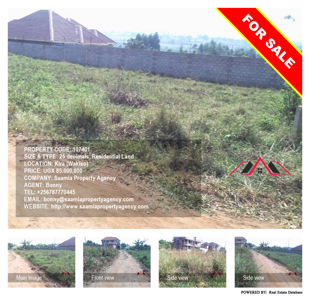 Residential Land  for sale in Kira Wakiso Uganda, code: 107401