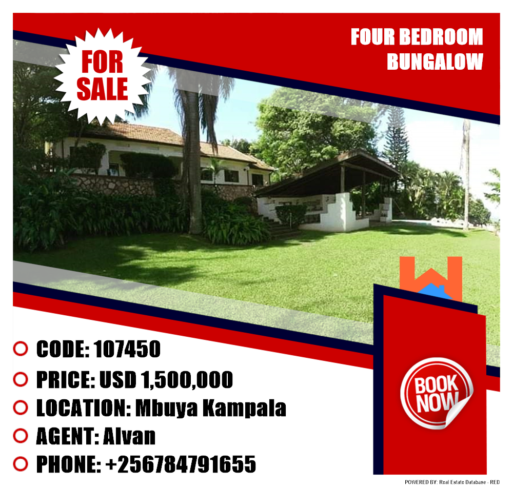 4 bedroom Bungalow  for sale in Mbuya Kampala Uganda, code: 107450
