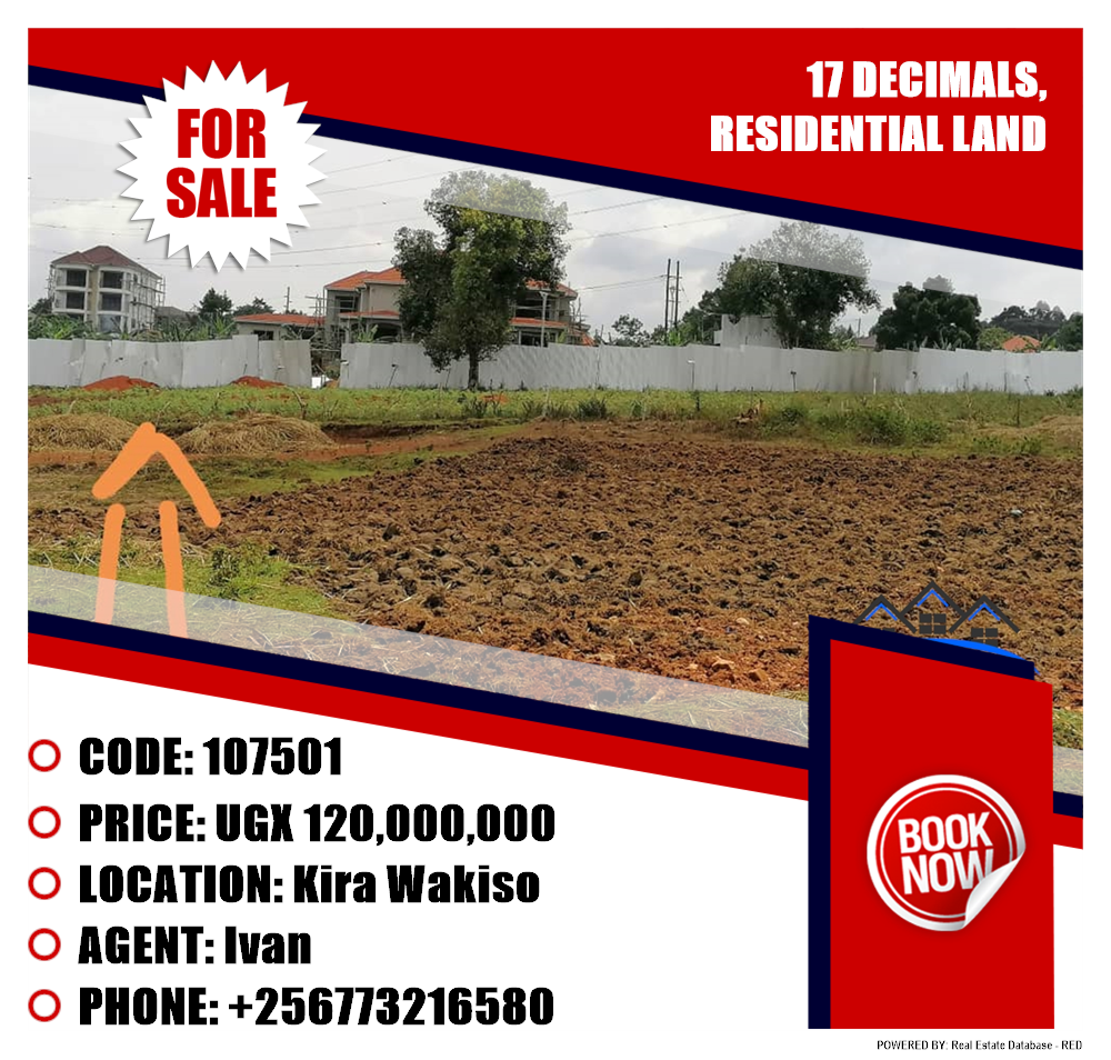 Residential Land  for sale in Kira Wakiso Uganda, code: 107501
