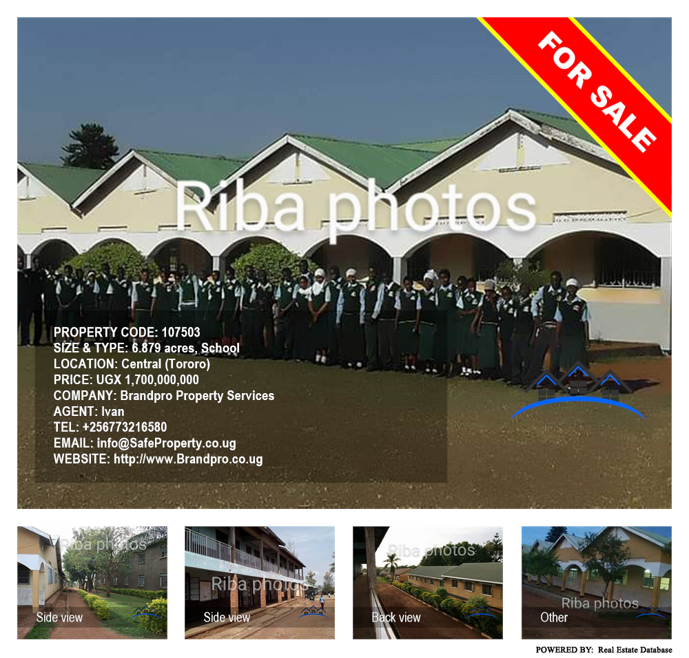 School  for sale in Central Tororo Uganda, code: 107503
