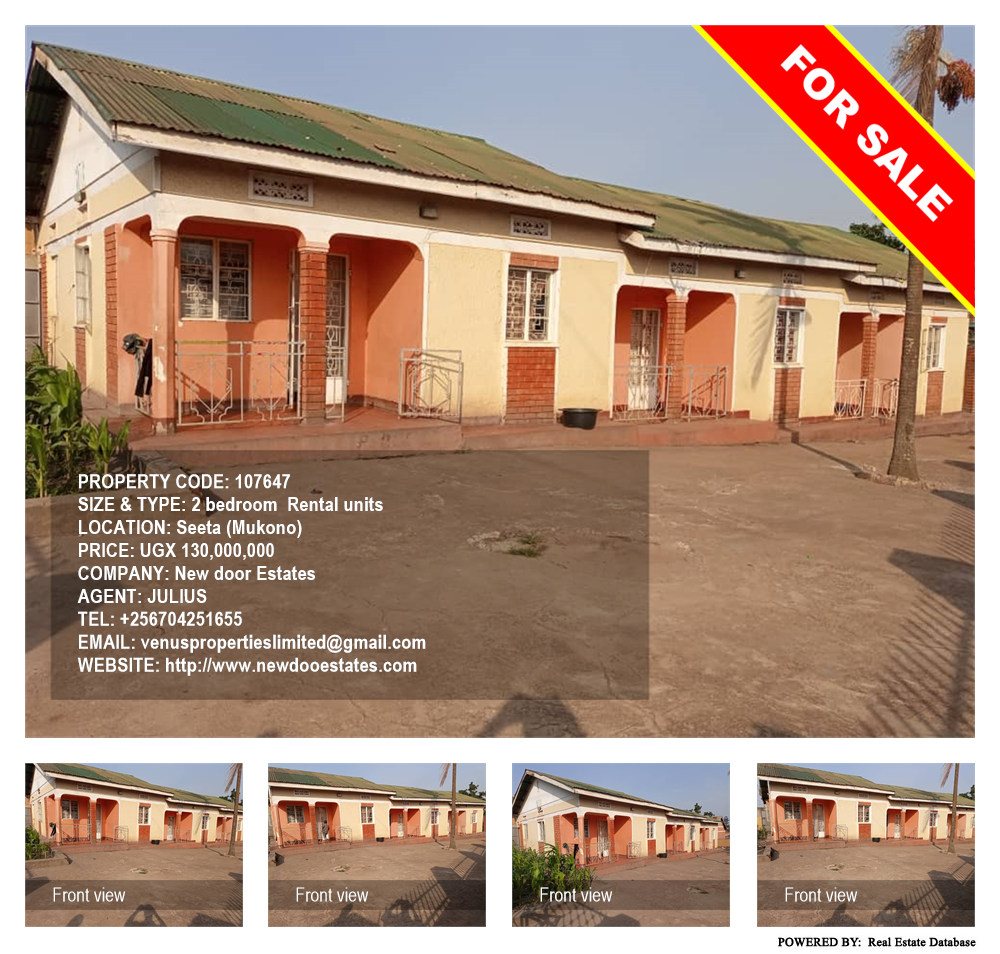 2 bedroom Rental units  for sale in Seeta Mukono Uganda, code: 107647