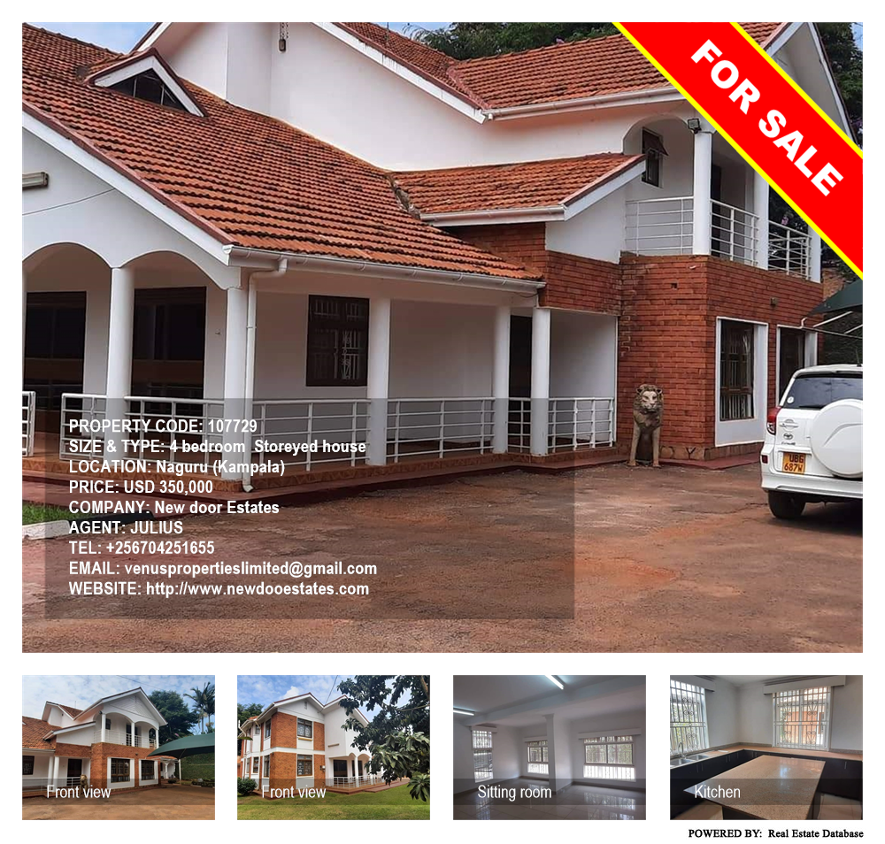 4 bedroom Storeyed house  for sale in Naguru Kampala Uganda, code: 107729