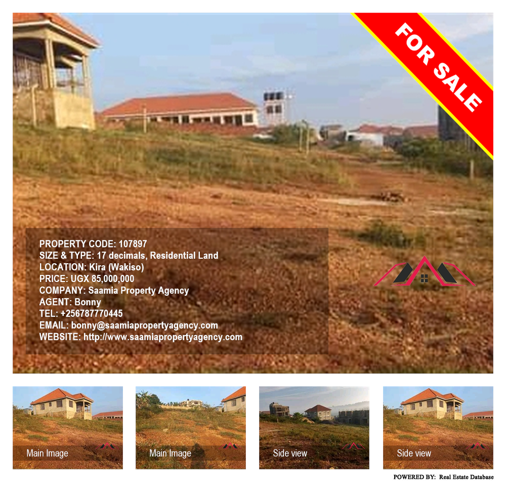 Residential Land  for sale in Kira Wakiso Uganda, code: 107897