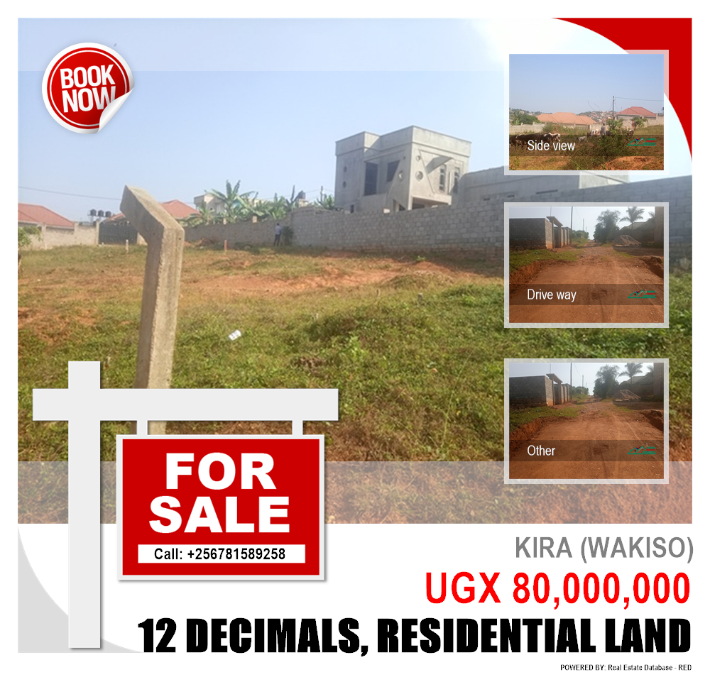Residential Land  for sale in Kira Wakiso Uganda, code: 107924