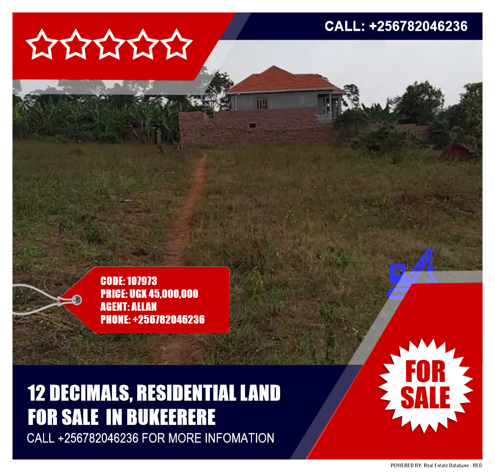 Residential Land  for sale in Bukeelele Mukono Uganda, code: 107973