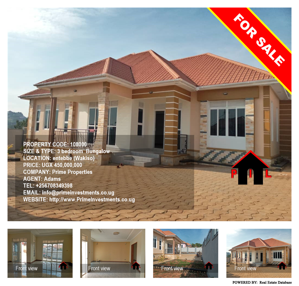 3 bedroom Bungalow  for sale in Entebbe Wakiso Uganda, code: 108000