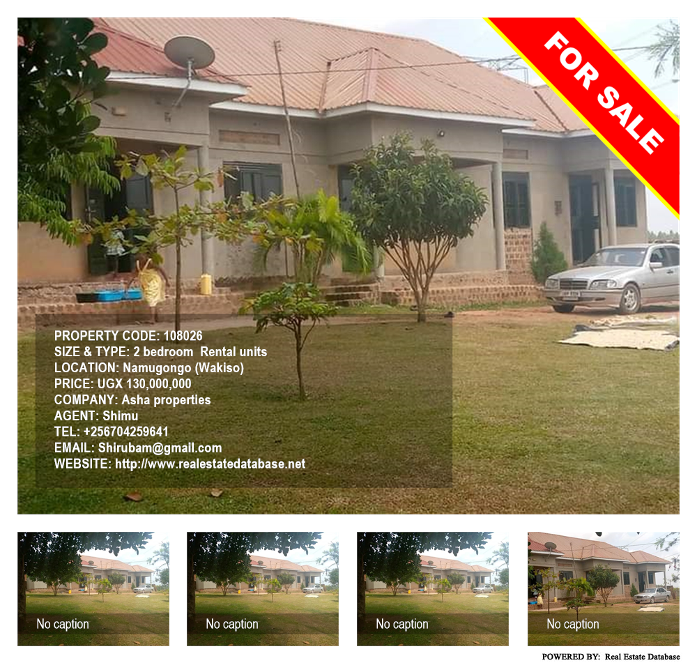 2 bedroom Rental units  for sale in Namugongo Wakiso Uganda, code: 108026