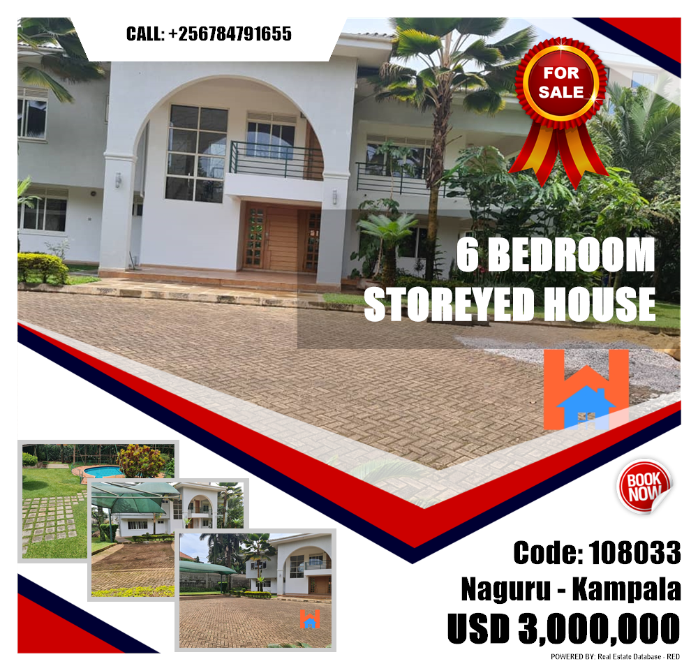 6 bedroom Storeyed house  for sale in Naguru Kampala Uganda, code: 108033