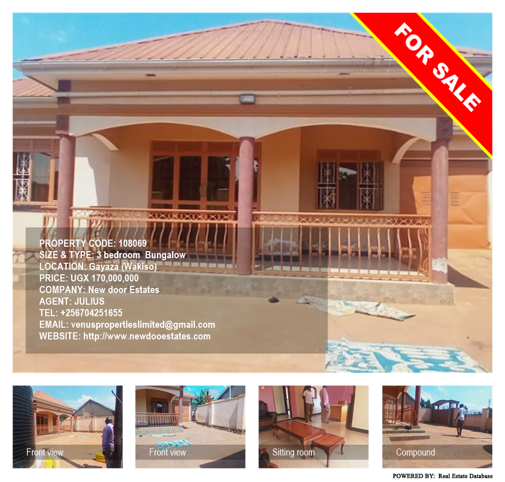 3 bedroom Bungalow  for sale in Gayaza Wakiso Uganda, code: 108069