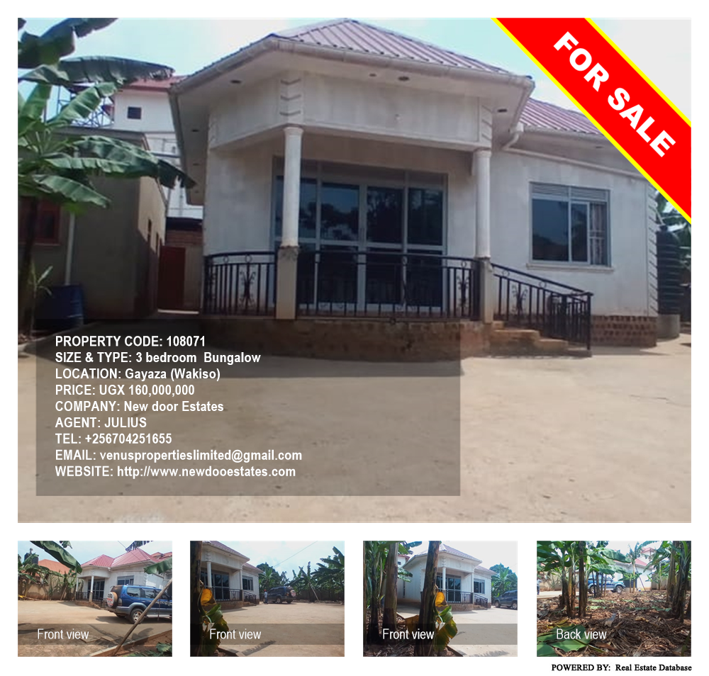 3 bedroom Bungalow  for sale in Gayaza Wakiso Uganda, code: 108071