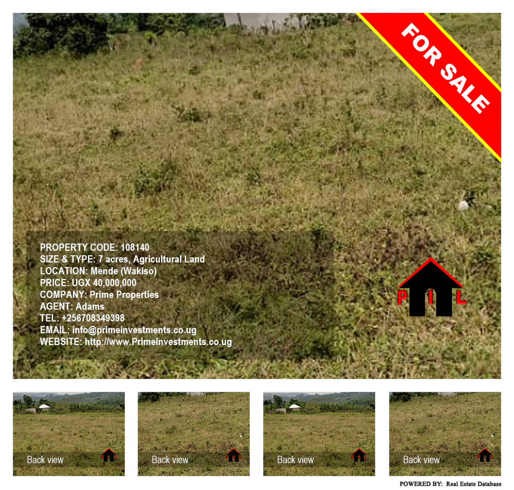 Agricultural Land  for sale in Mende Wakiso Uganda, code: 108140