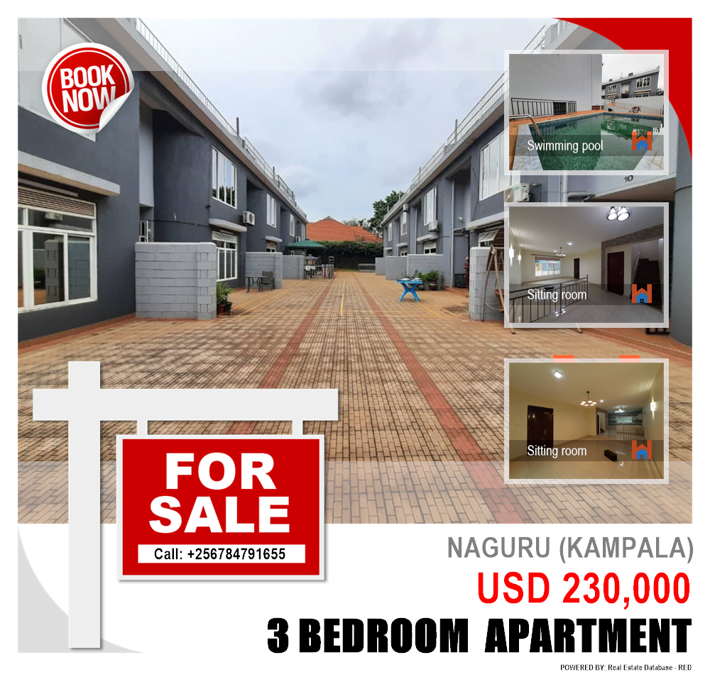3 bedroom Apartment  for sale in Naguru Kampala Uganda, code: 108226