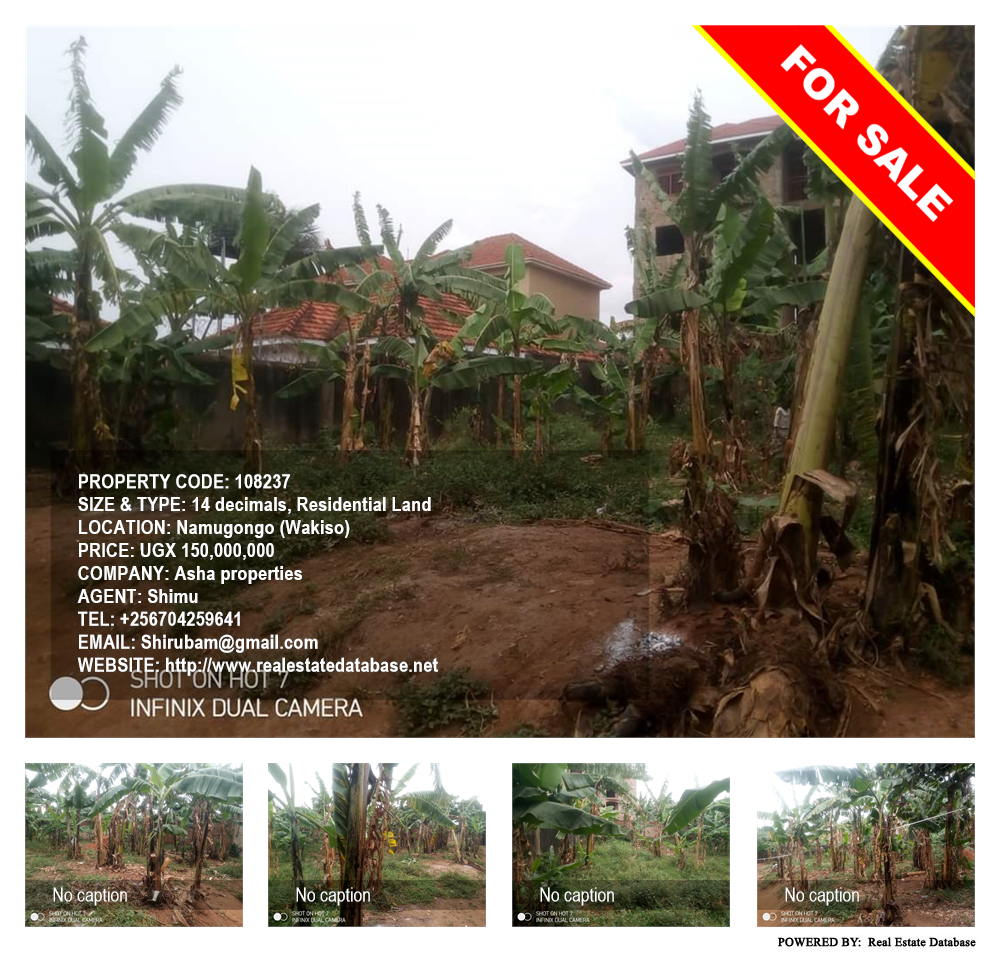 Residential Land  for sale in Namugongo Wakiso Uganda, code: 108237
