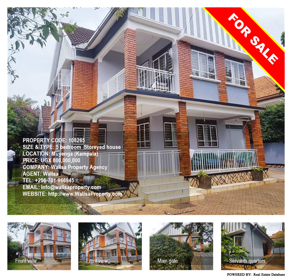 5 bedroom Storeyed house  for sale in Muyenga Kampala Uganda, code: 108265
