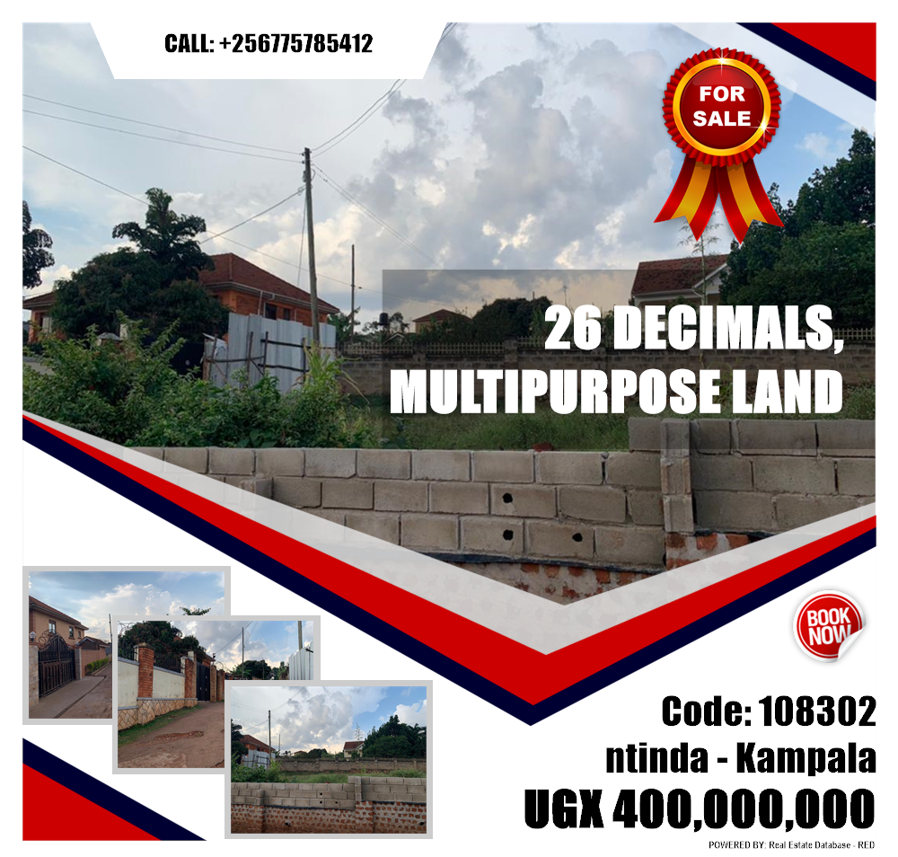 Multipurpose Land  for sale in Ntinda Kampala Uganda, code: 108302