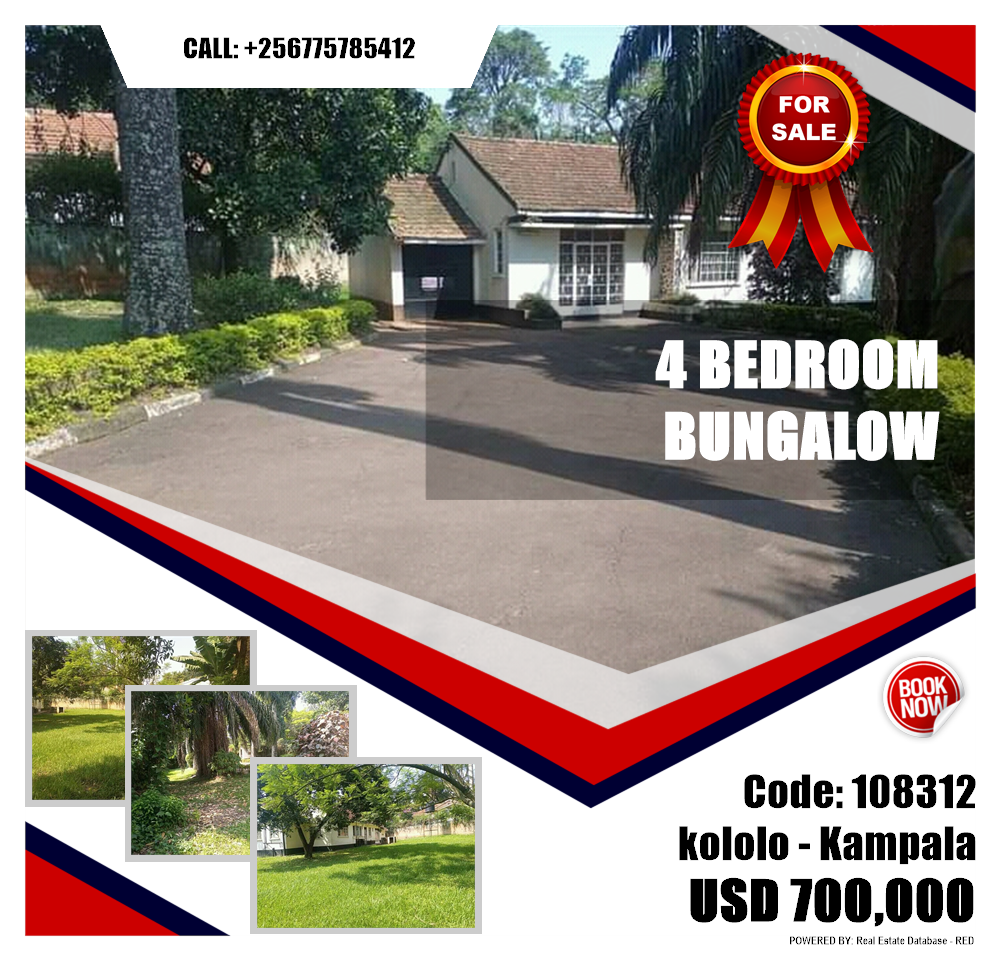 4 bedroom Bungalow  for sale in Kololo Kampala Uganda, code: 108312