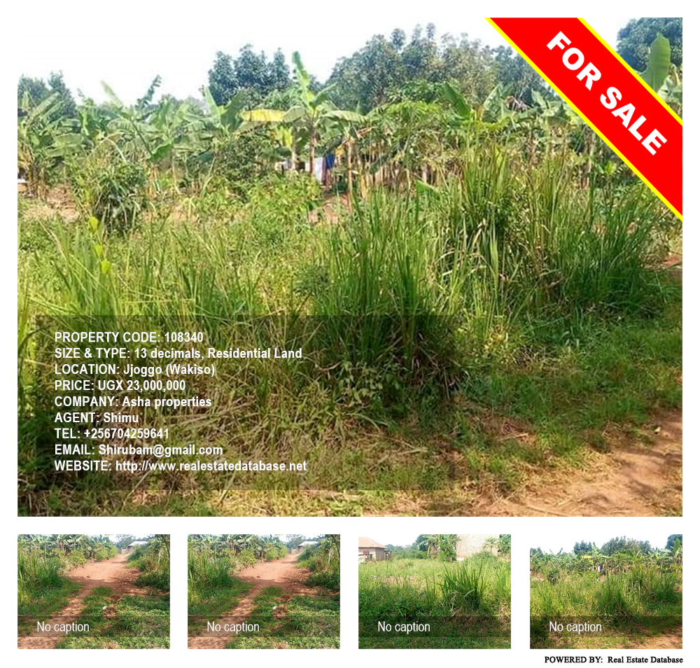 Residential Land  for sale in Jjoggo Wakiso Uganda, code: 108340
