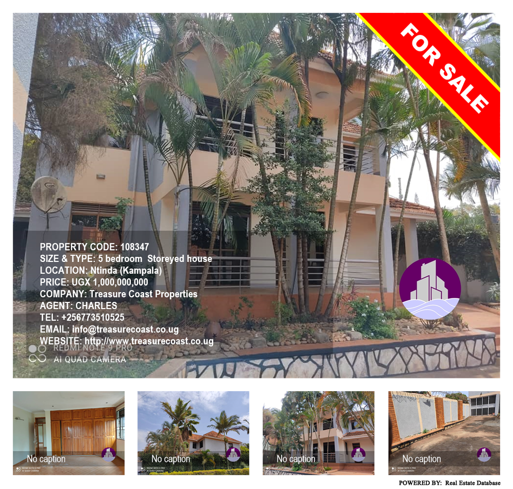 5 bedroom Storeyed house  for sale in Ntinda Kampala Uganda, code: 108347