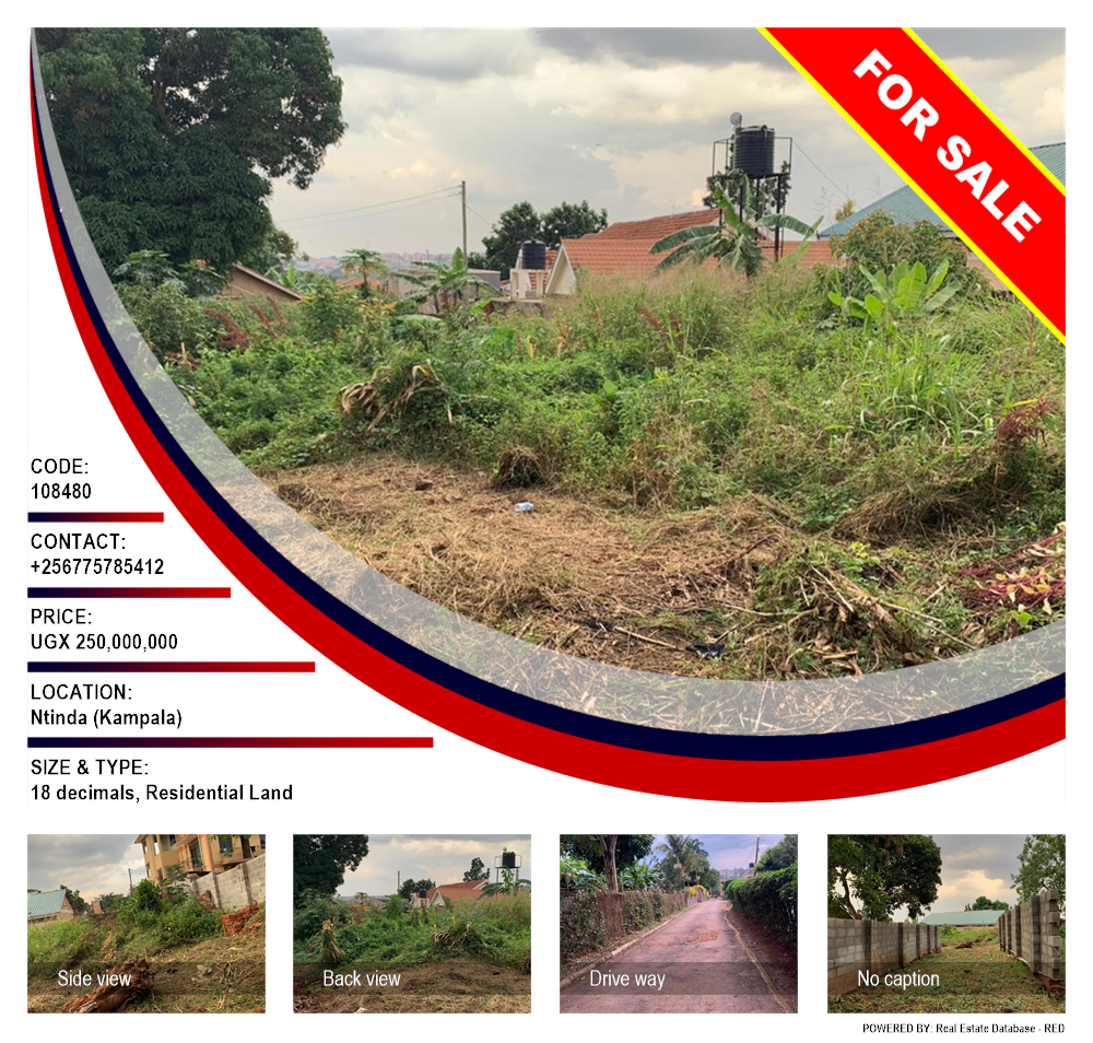 Residential Land  for sale in Ntinda Kampala Uganda, code: 108480