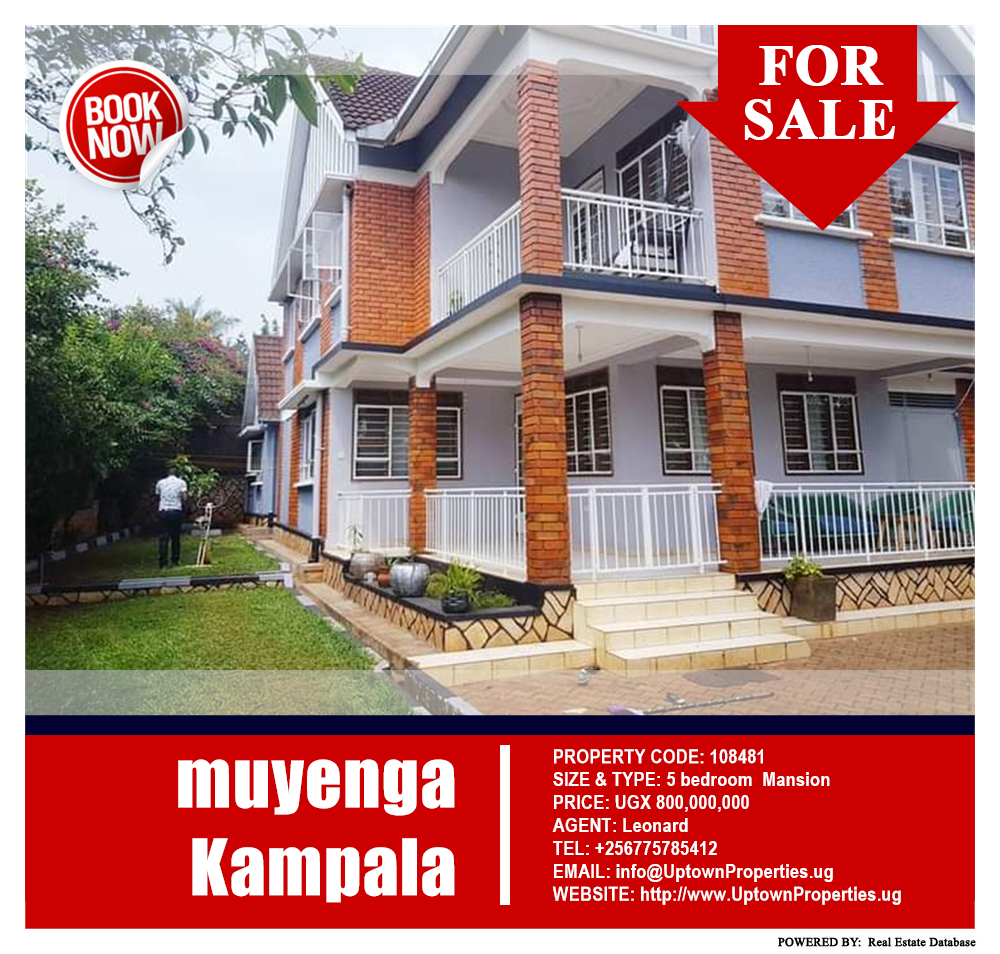 5 bedroom Mansion  for sale in Muyenga Kampala Uganda, code: 108481