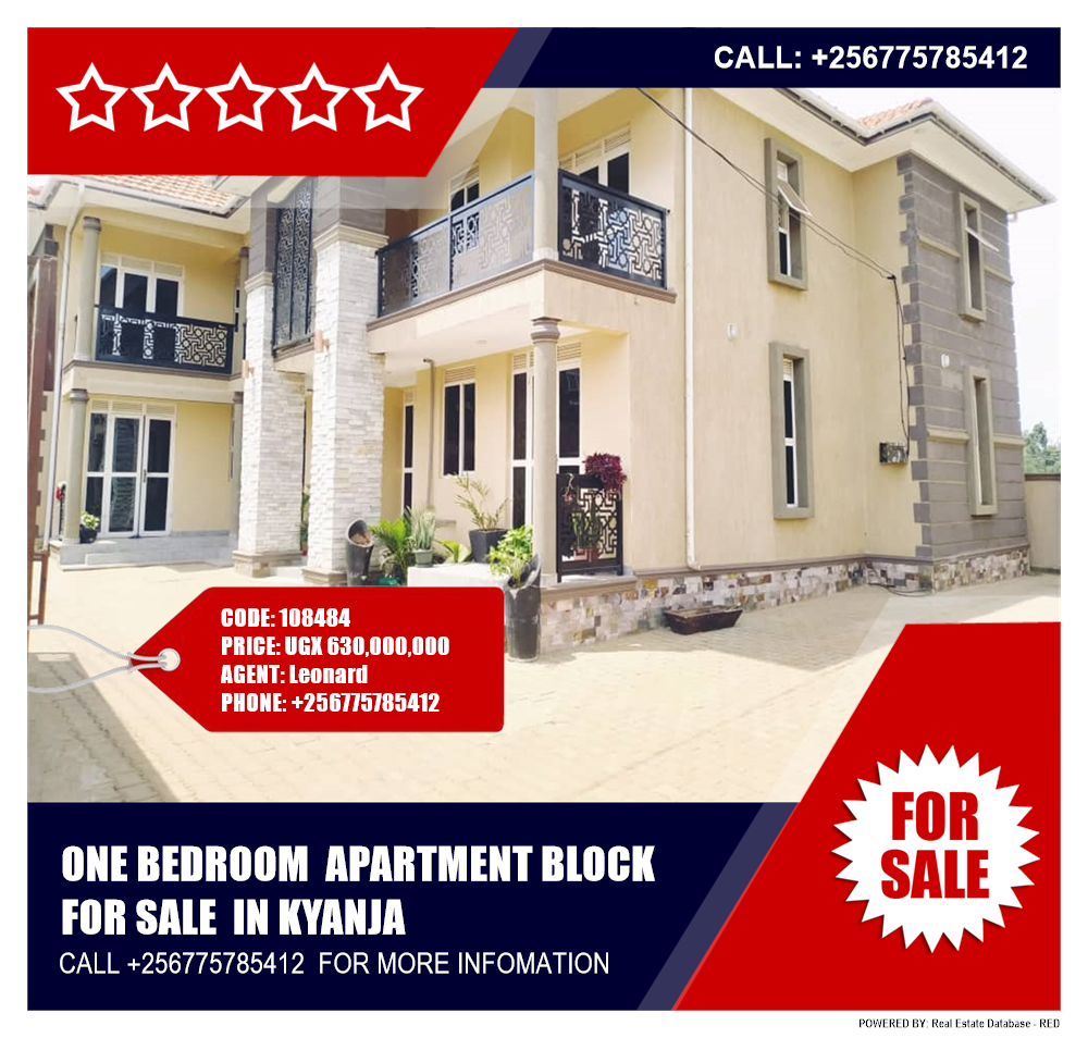 1 bedroom Apartment block  for sale in Kyanja Kampala Uganda, code: 108484