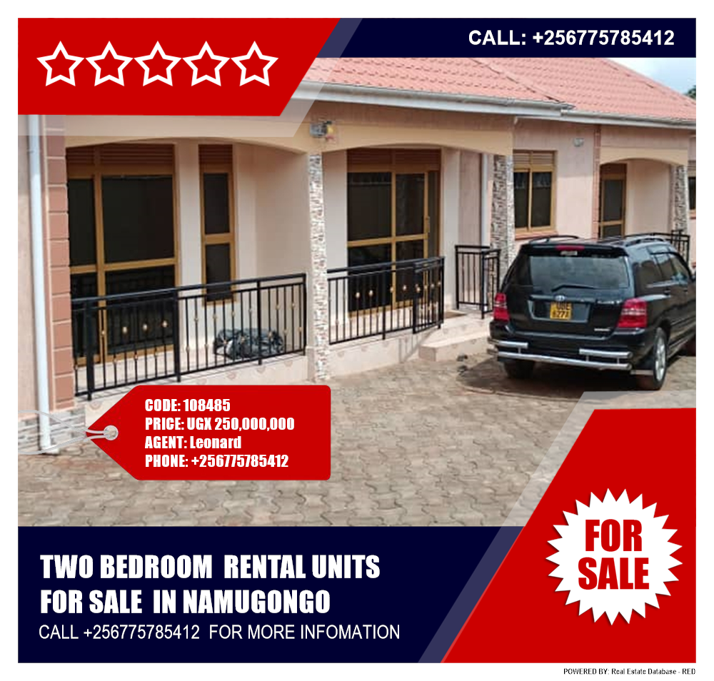 2 bedroom Rental units  for sale in Namugongo Wakiso Uganda, code: 108485