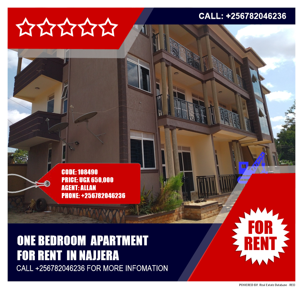 1 bedroom Apartment  for rent in Najjera Wakiso Uganda, code: 108490