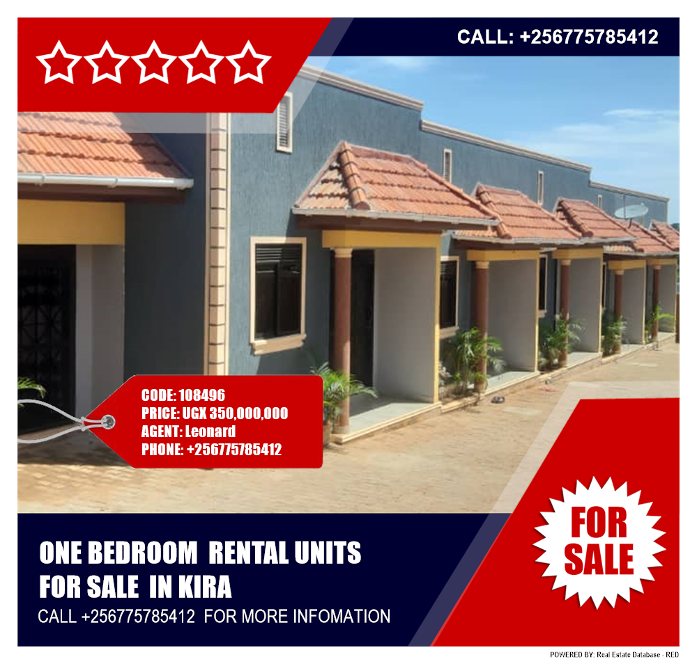 1 bedroom Rental units  for sale in Kira Wakiso Uganda, code: 108496