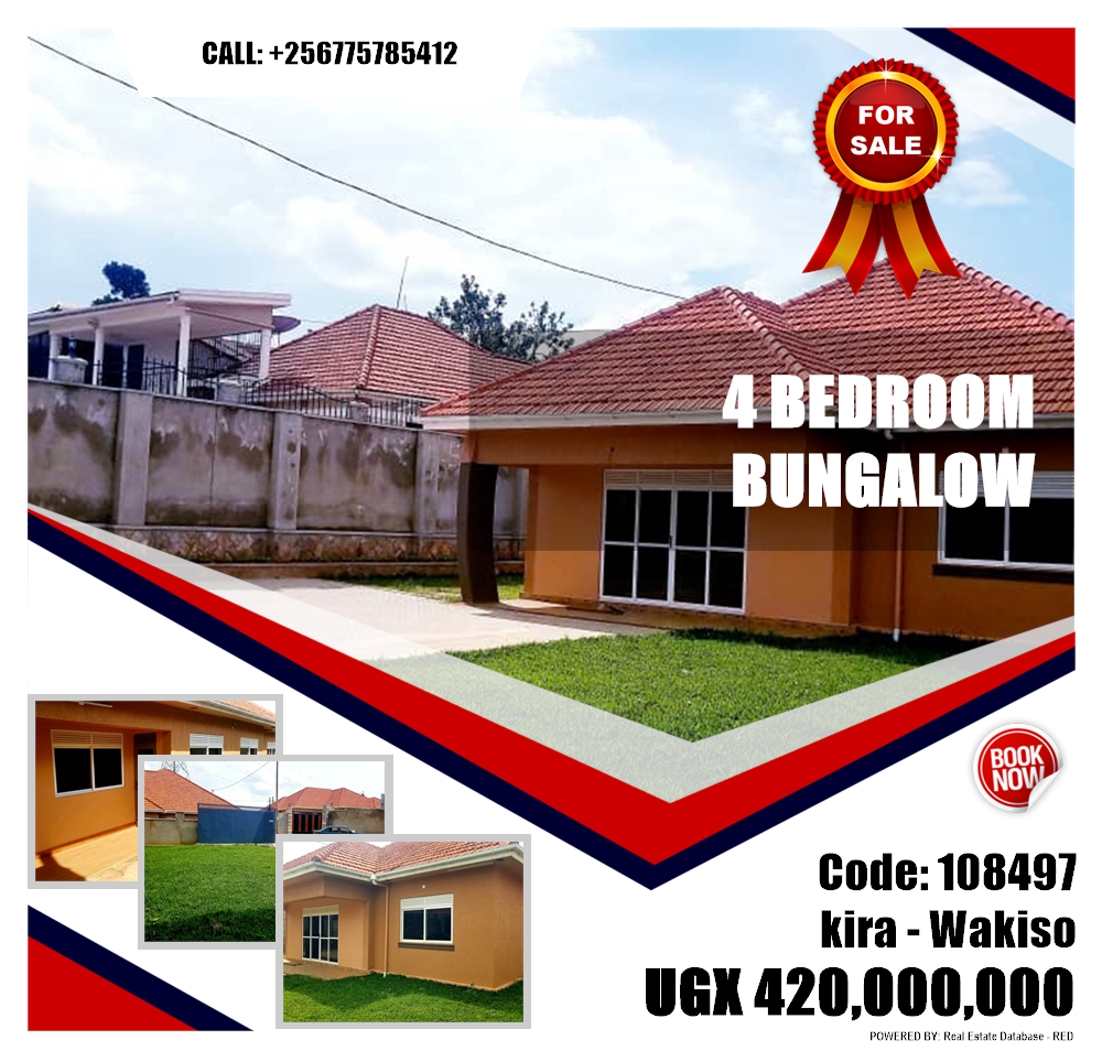 4 bedroom Bungalow  for sale in Kira Wakiso Uganda, code: 108497